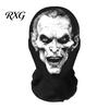 Elastic Dustproof Sports Hood Skull Print Halloween Balaclava, Breathable Mesh Full Face Mask with Impactful Visual Cosplay Gear 3D Print, UV