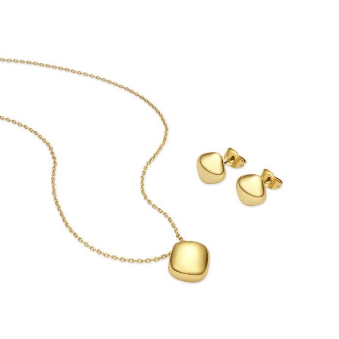 Schmuckset - LUXENTER - Redioa - 18 Karat vergoldet - Weiß - Damen