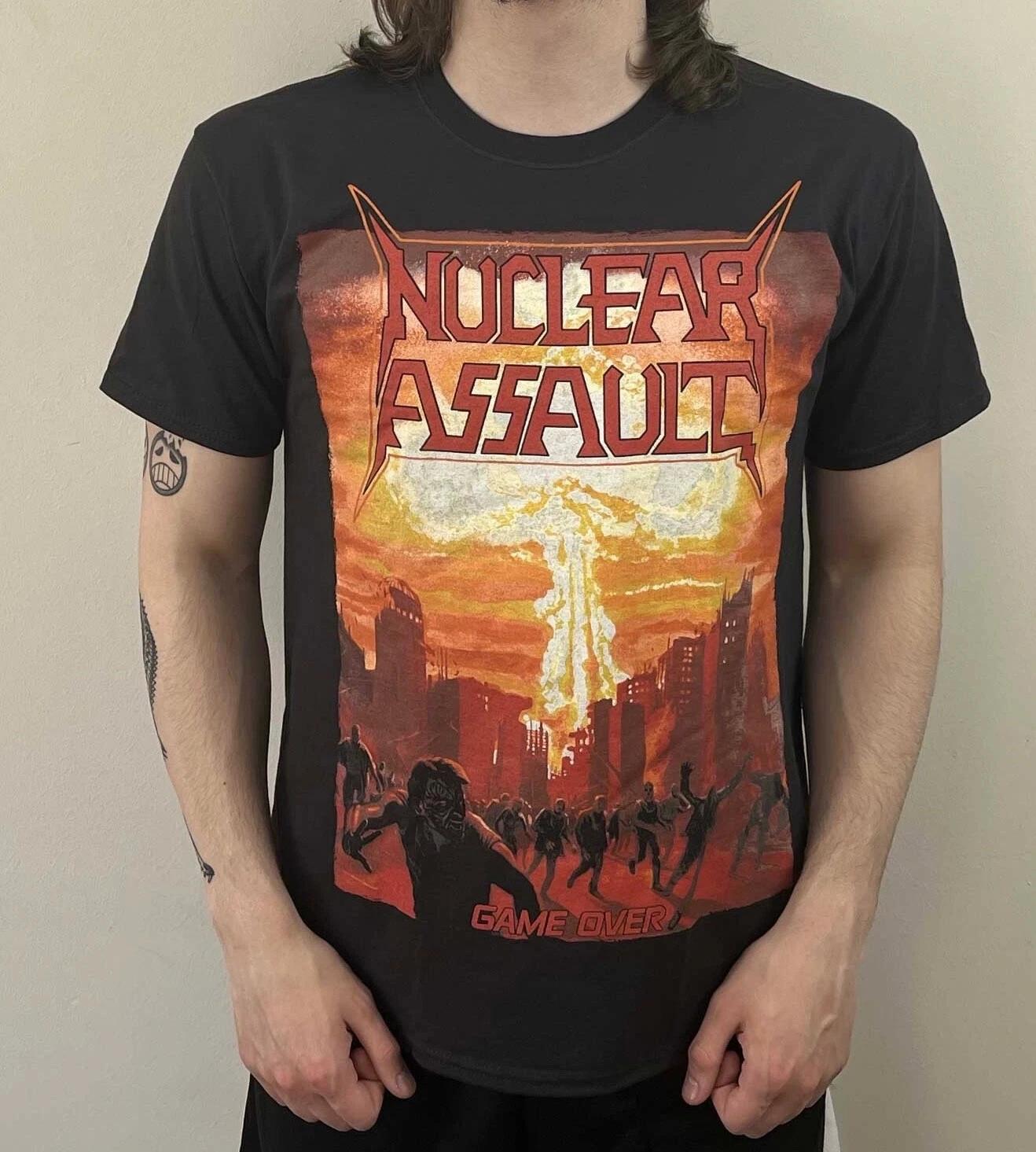Nuclear Assault - Game Over (B&C) T-Shirt Black (Gildan) anthrax slayer 3XL