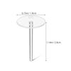 100Pcs Cake Decor Base Plastic Nails Transparent Cake Topper Fixing Holder for Wedding Birthday Baby Shower Baking Supplies