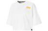 Puma PEANUTS Crop Tops Women's White Crew Neck Moderate 531158-02