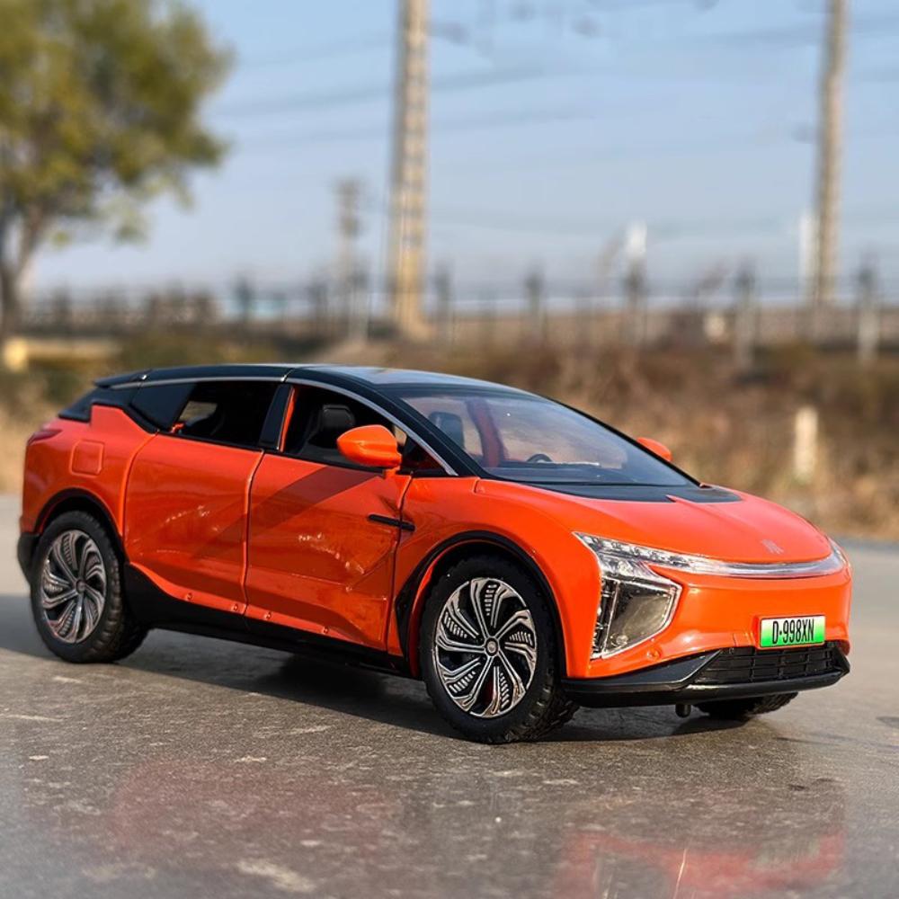 1:24 HiPhi X SUV Alloy New Energy Car Model Diecasts Metal Electric Vehicles Car Model Simulation Sound and Light Kids Toys Gift