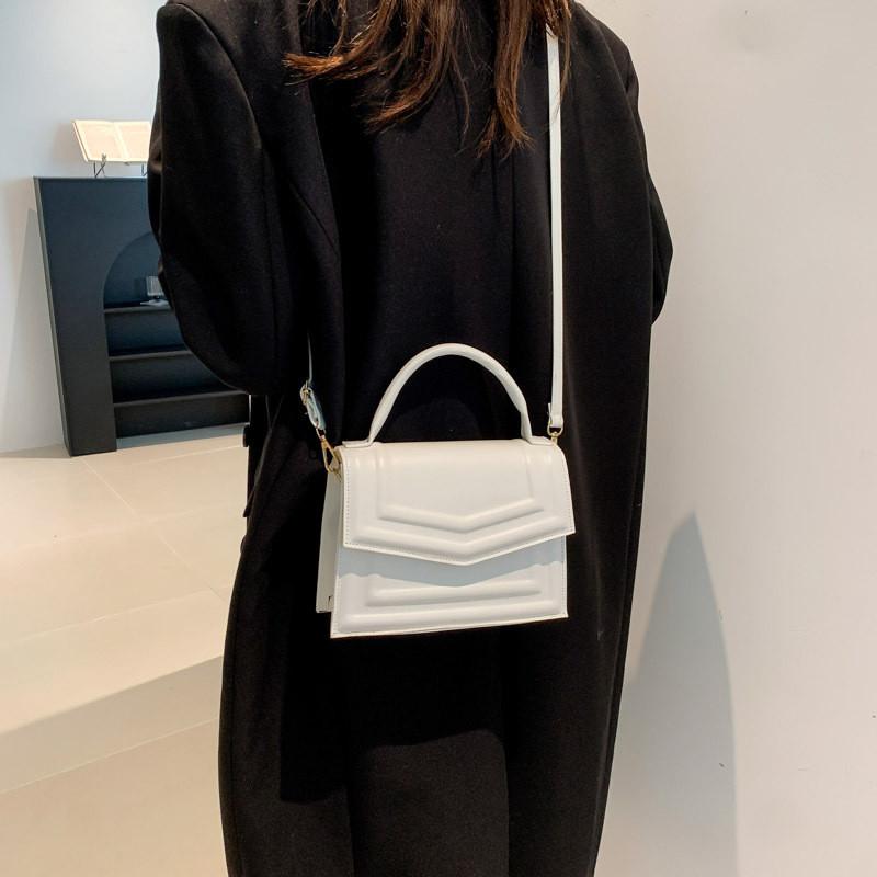 Trendy Pu Leather Small Square Crossbody Bag With Magnetic Closure For Everyday Use