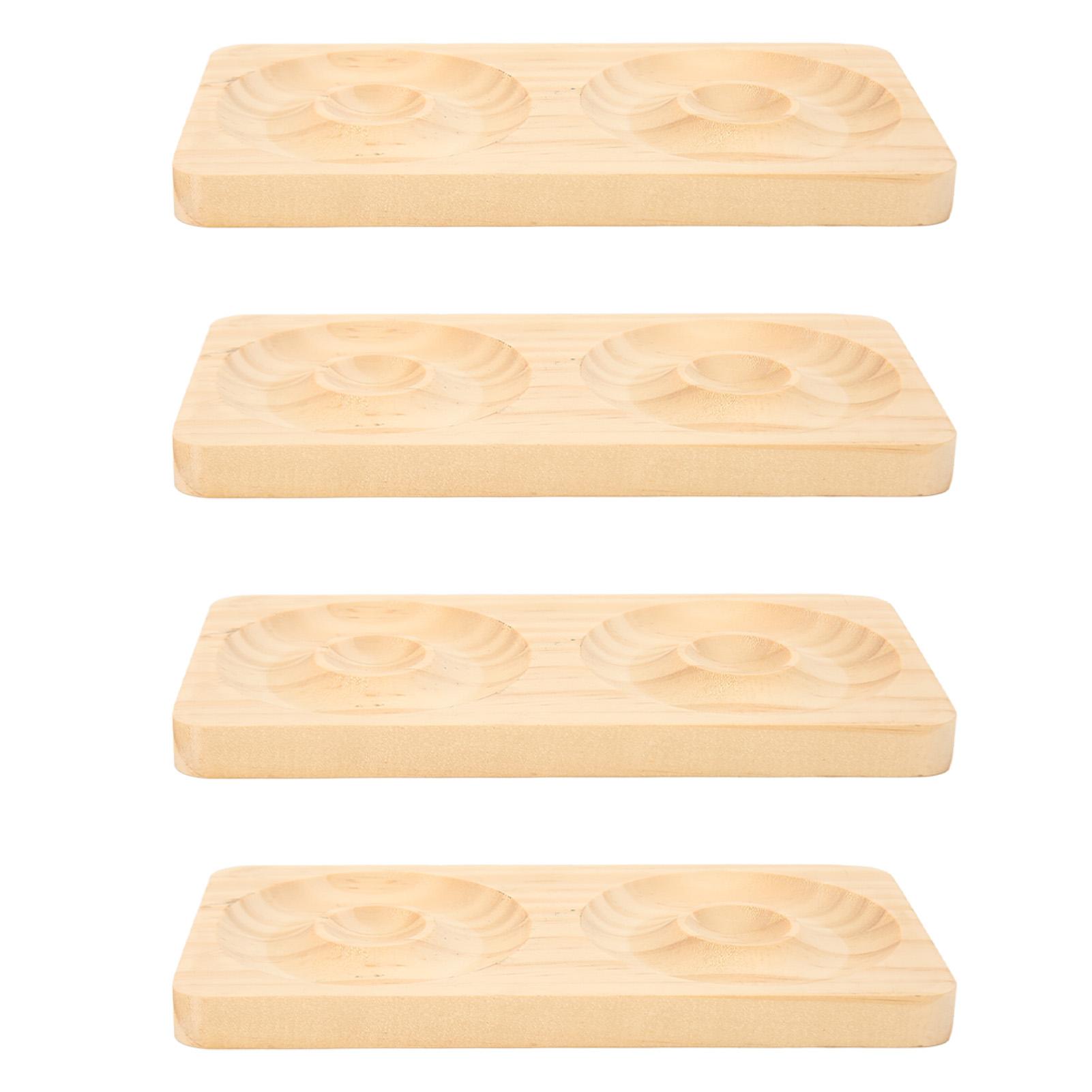 

Поднос для демонстрации браслетов из бисера 4 шт., гладкий, из цельного дерева, для демонстрации ювелирных изделий, для туалетного столика у кровати