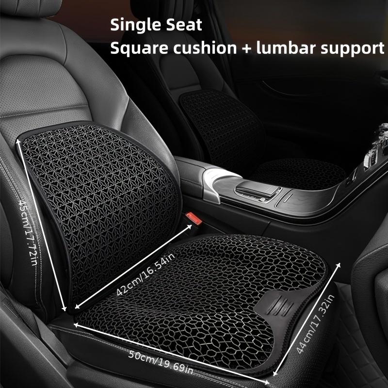 For Summer Car Seat Cushion Lumbar Back Cushion Cold Gel Seat Cushion Car Ventilation Breathable Cushion