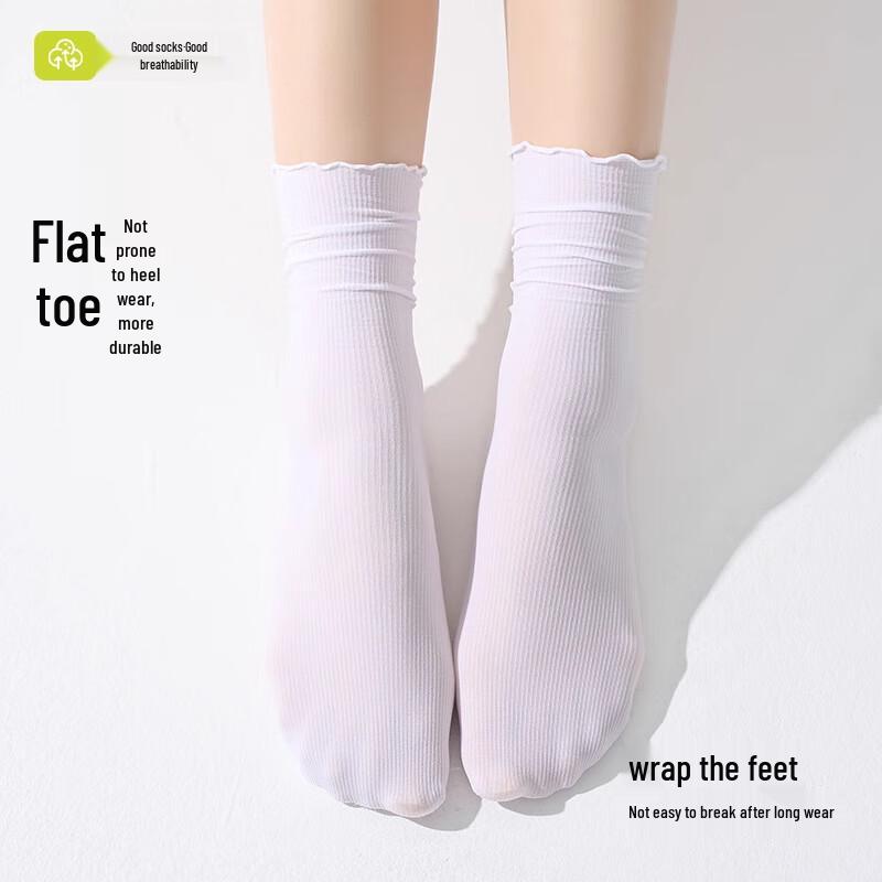 Langsha Women's Breathable Mid-Calf Stack Socks