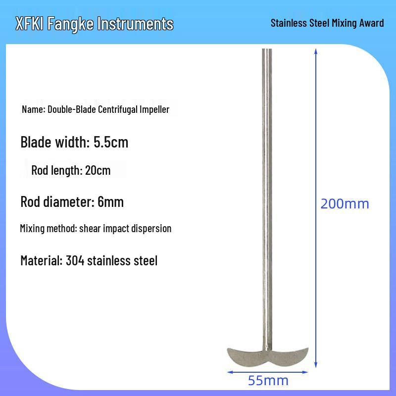 Stainless Steel Serrated Disc Impeller Blade with Flat Mixing Head and Anchor Rod