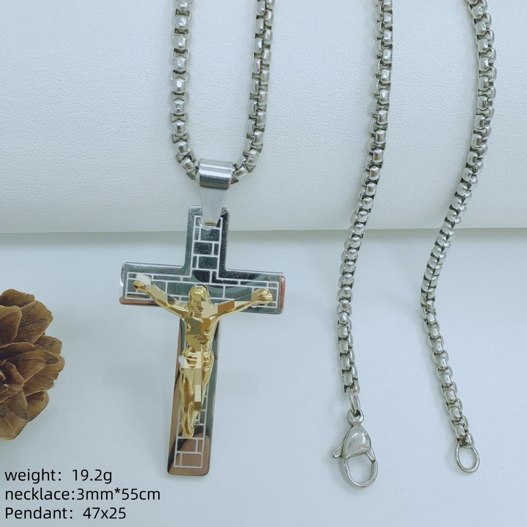 2026 Jewelry Exquisite European and American Fashion Trend Personalized Men's Necklace Pendant Jewelry
