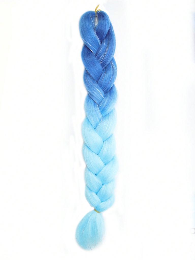 24 polegadas sintético trança cabelo mix tinsel glitter roxo claro roxo sintético extensões de cabelo jumbo tranças 1pc