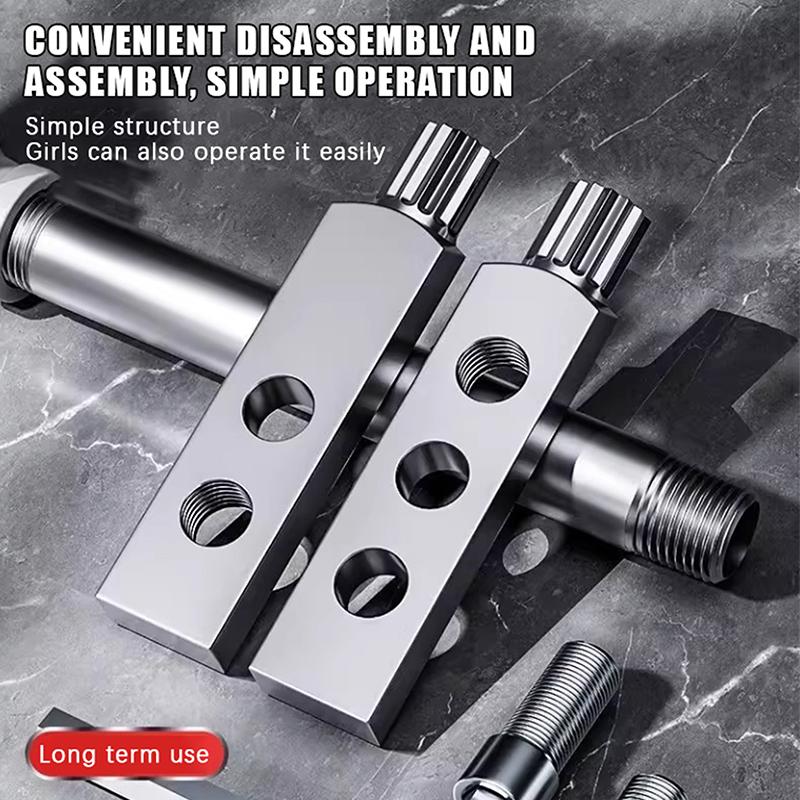 Faucet Valve Broken Thread Extractor Drill Compatible Fits 1/2 3/4 Inch Screw Removal Tool For Plumbing Repair