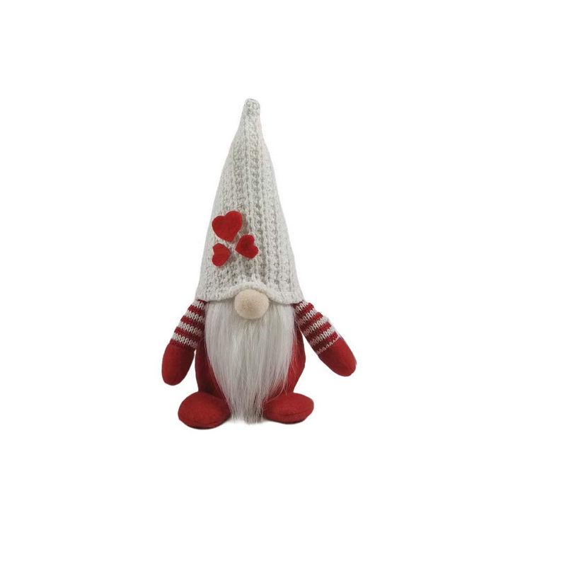 Christmas Tree Knitted Faceless Doll Ornament: Sitting Pose for Party Decor