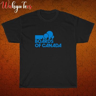 Nový!  BOARDS OF CANADA Logo Černá Šedá Námořnická Bílá Velikost S-5XL Unisex Tričko