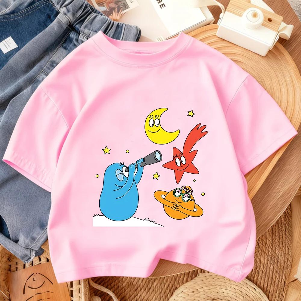 Children s Crew Neck T-Shirt 2026 Summer Casual Fashion Short Sleeve Top 100