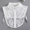 Chiffon Fake Lace Collar Detachable Fake Shirt Collar DIY Clothing Accessories  for Women Girls