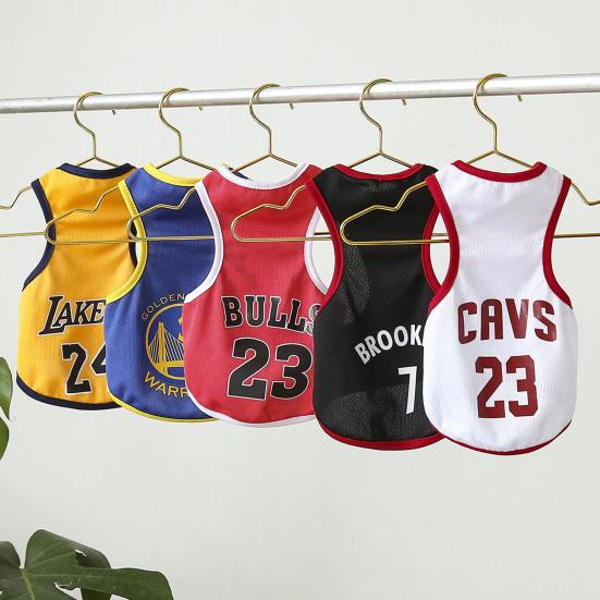 Pet Vest Round Neck Soft Comfortable Breathable Letter Print Summer Pet Cat Dog Sleeveless Clothes Daily Wear