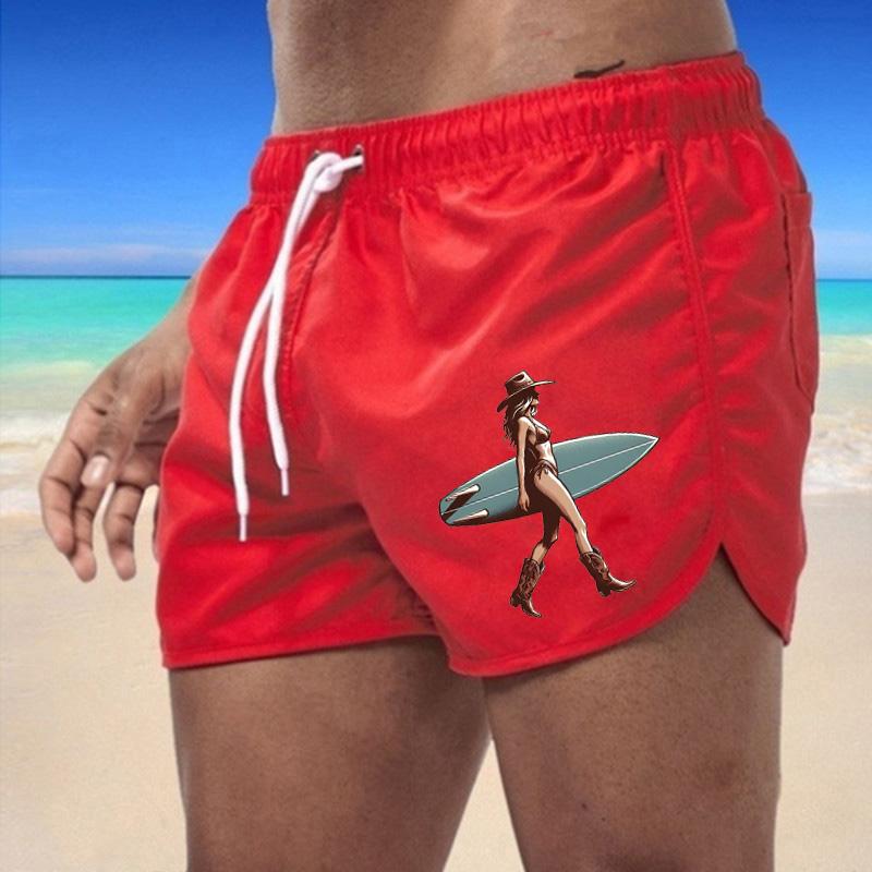 

BBK-77 Летние новые мужские быстросохнущие плавки спортивные штаны купальный костюм пляжные шорты шорты для бега спортивные креативный баскетбольный принт 4XL красный