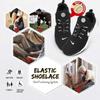 Lacci Elastici Senza Nodo per Scarpe Quick Lock Rotondi in Gomma Regolabili Elastici Pigri per Scarpe da Ginnastica Scarpe da Corsa Sportive