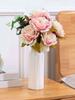1pc Nordic Flower Vase Plastic Flower Vase Pink Blue White Grey Home Living Room Decoration Imitation Ceramic Plastic Flower Pot