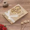 Wooden Wedding Guest Book Album Sign Notebook Wedding Anniversary Decoration SupplyType 2