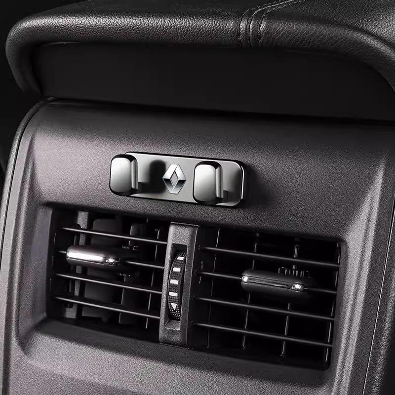 Innenaufkleber 1 Stück Auto Metall Aufbewahrungshaken Organizer Innen für Renault Clio Megane Kadjar Fluence Scenic Captur QM6 ZOE Ko