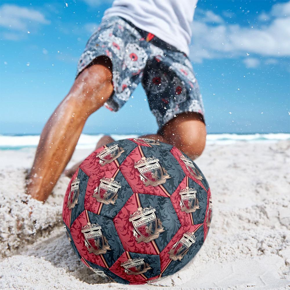 Liverpool Size 5 Soccer Ball Machine Sewn Indoor Outdoor Training and Matches Soccer Accessory Perfect Gift for Friends Family