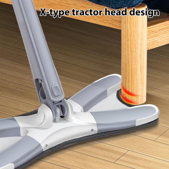 Yousheng X-Type Flat Mop Dry And Wet Dual Use Butterfly Mop No Wash Mop with 360-Degree Rotating Head for Home Dormitory Floors