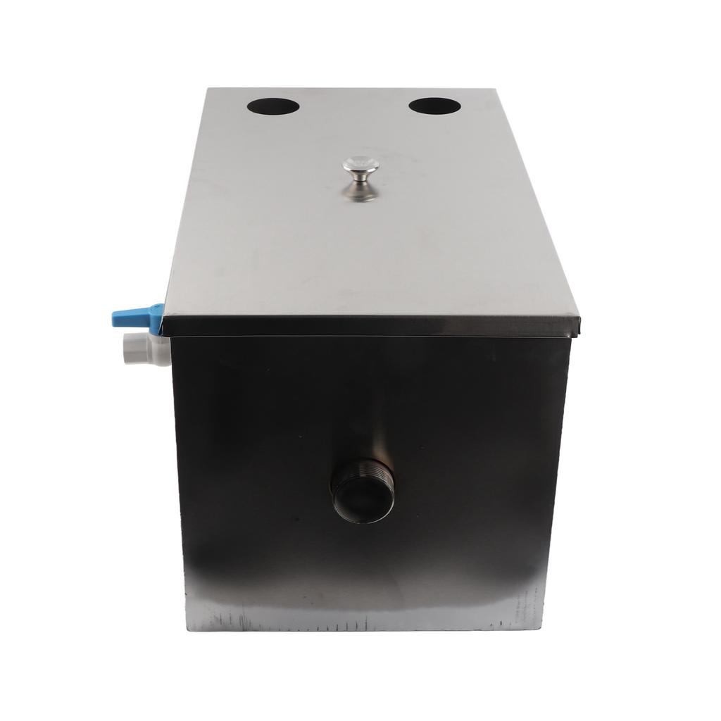 Separator tłuszczu górny wlot 500x300x295mm Stal nierdzewna Separator oleju i wody Komercyjny tłuszcz