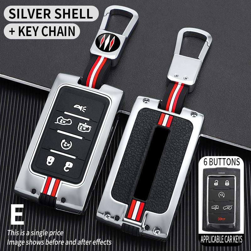 Zinc Alloy Car Key Case Cover Shell Fob for Jeep Wagoneer 2025- 2025 for Grand Cherokee L 2020 2025 2025 Key Chains Accessories