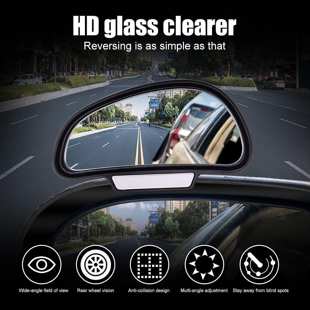 Biqing Auxiliary Mirror, Left Side Mirror, Auxiliary Mirror, Car Blind Spot Elimination, Mirror, Car
