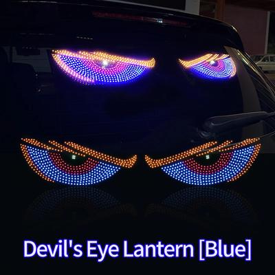 Truck Animation Devil Eyes Sign Light Auto Rear Windshield Warning Light USB Atmosphere Light Auto Decoration Accessories 5V