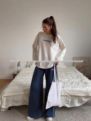 100% Cotton Long Sleeve Letter Print T-Shirt - Autumn European & American Style, New Loose Fit, Comfortable & Simple.