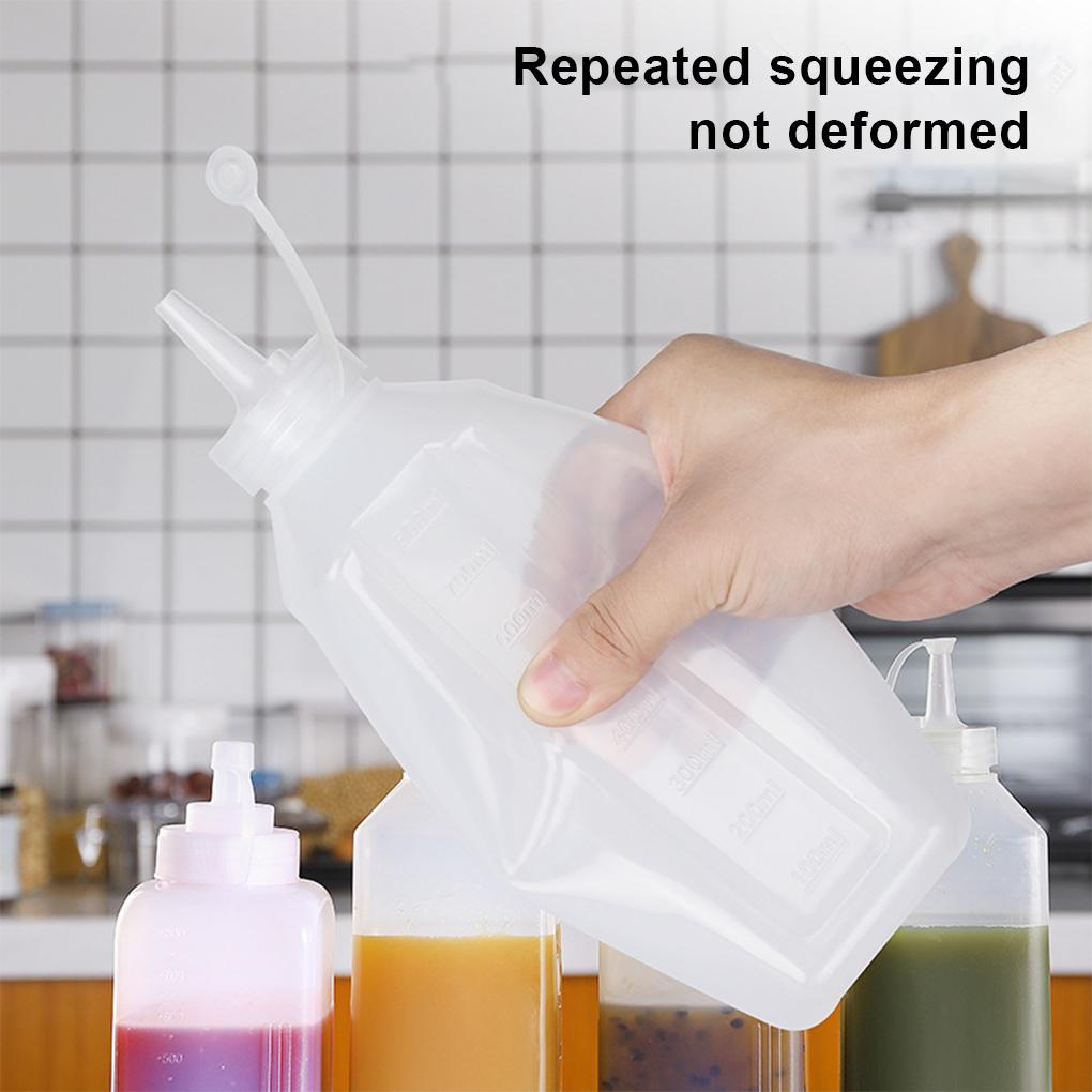PP Squeeze Lieblingssaucen Weite Plastik-Saucenflasche Plastik-Squeeze-Saucenflasche Lebensmittelqualität