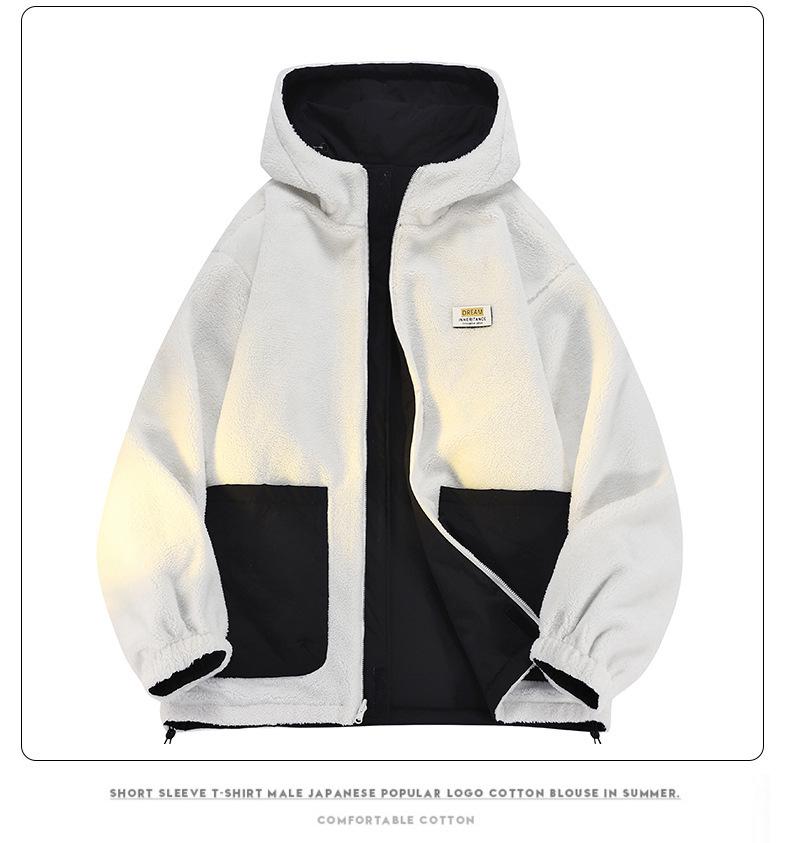 Unisex Double-Sided Lambswool Cotton Jacket - Trendy Autumn/Winter Plus-Size Thick Warm Coat