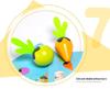 Wooden Radish Pull Toy: Montessori Vegetable Memory Game for Early Education.