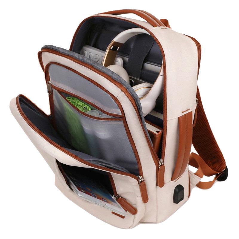 Unisex Waterproof Travel Backpack: High-End, Expandable with Large Capacity for Laptops