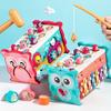 Infant and Toddler Enlightenment Toys, Hexahedron Multi-function, Whack-a-mole Puzzle, Parent-child Interaction, Banging, Fishing Toys