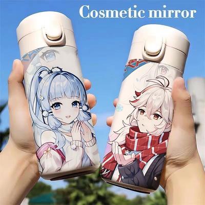500ml Genshin Impact Termos Stal Nierdzewna Zimowa Zabawa Kubek Izolacyjny Przenośny Kawaii Anime Kubek na Wodę Anime Perferia