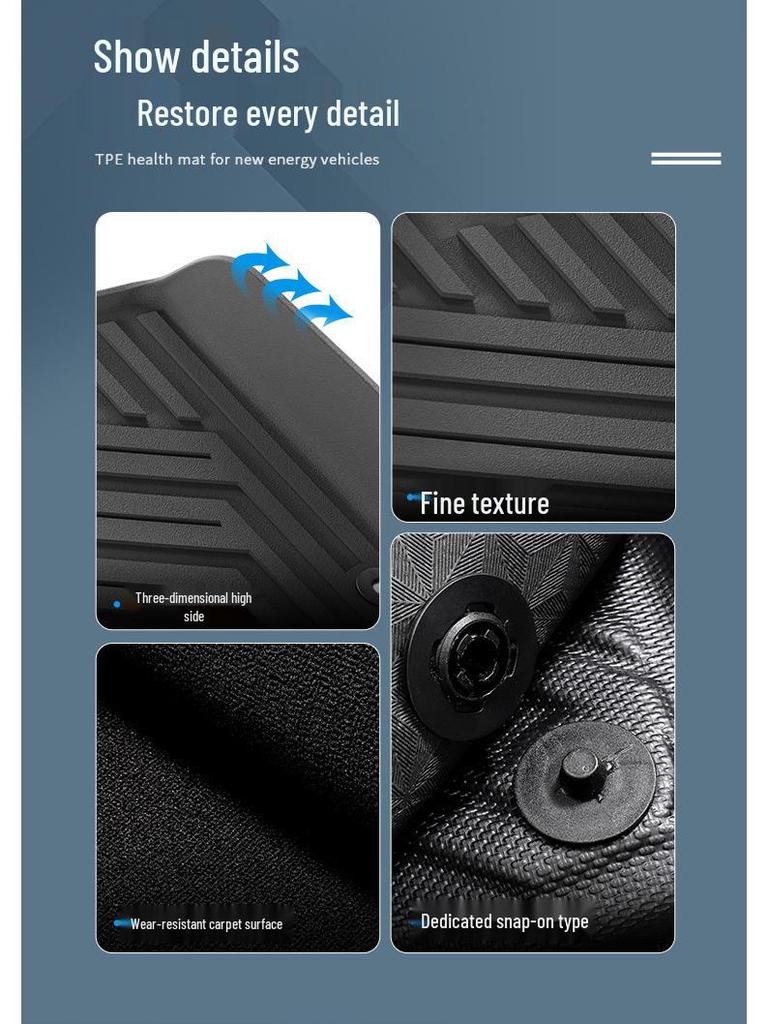 Avatr 11 Car Floor Mats: All-Weather, Dirt-Resistant, Waterproof TPE Mats & Trunk Mat for 2023-2025 Models
