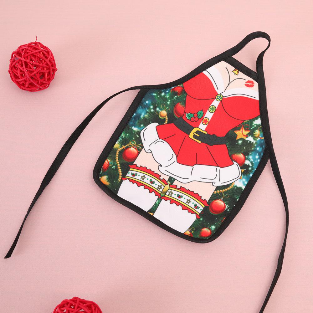 Vánoční dekorace Mini vánoční zástěra Sada na láhev vína 11 stylů Bar KTV Sada na láhev