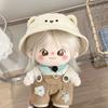 1 set Cartoon Overalls 20cm Cotton Doll Clothes Outfit Plush Doll Clothes  Doll Accessories