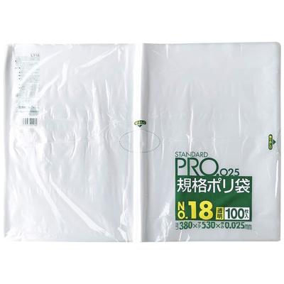 Japan Sani Pack Standardbeutel 18 Transparent 100 Stück Nr.