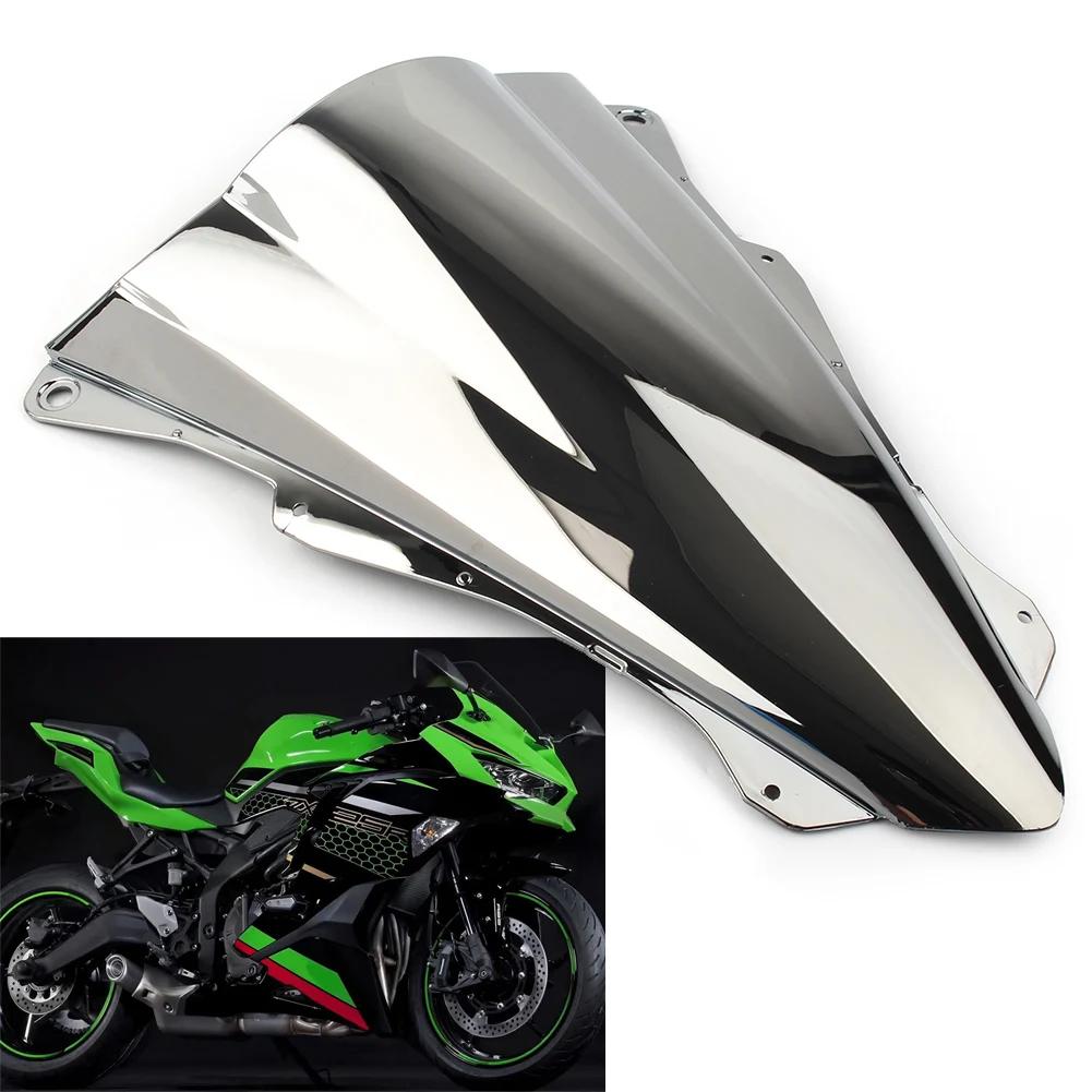 Motorcycle For Kawasaki Ninja ZX 25R  Windshield Windscreen Double Bubble ABS Wind Deflector