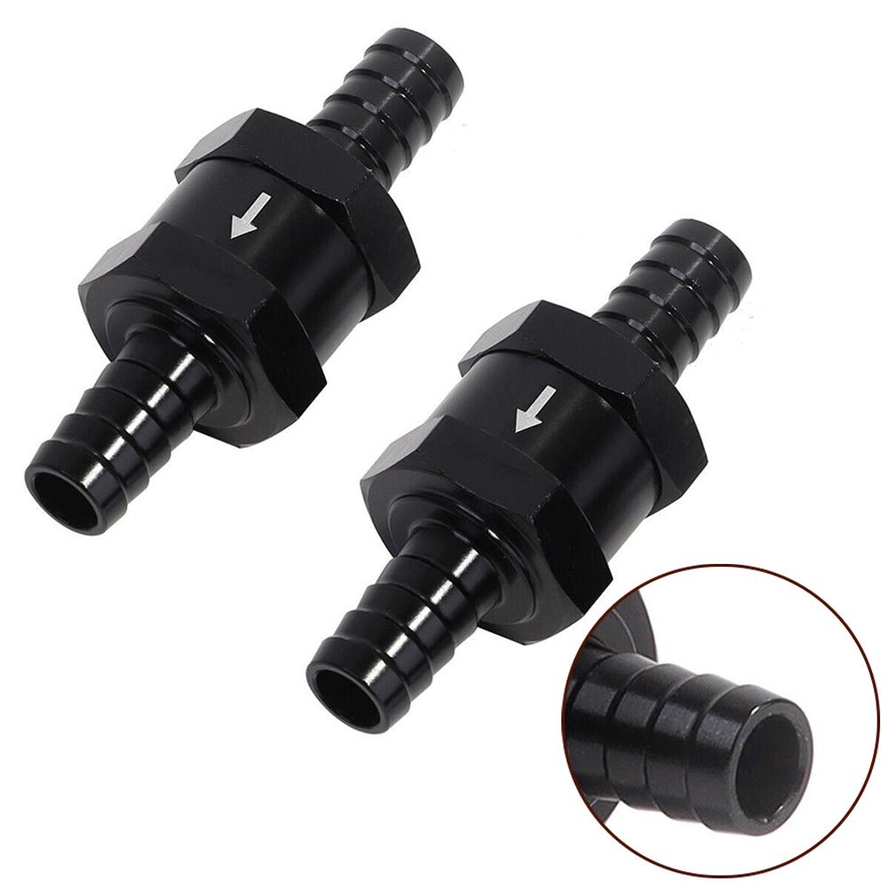 Auto Parts Fuel Check Valve Real Carburetors Black One-Way Aluminum Alloy Fuel Check Valve Inline Mm Carburetors