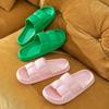 Summer outer slippers female home bathroom non-slip couple thick bottom summer sandals male home bath