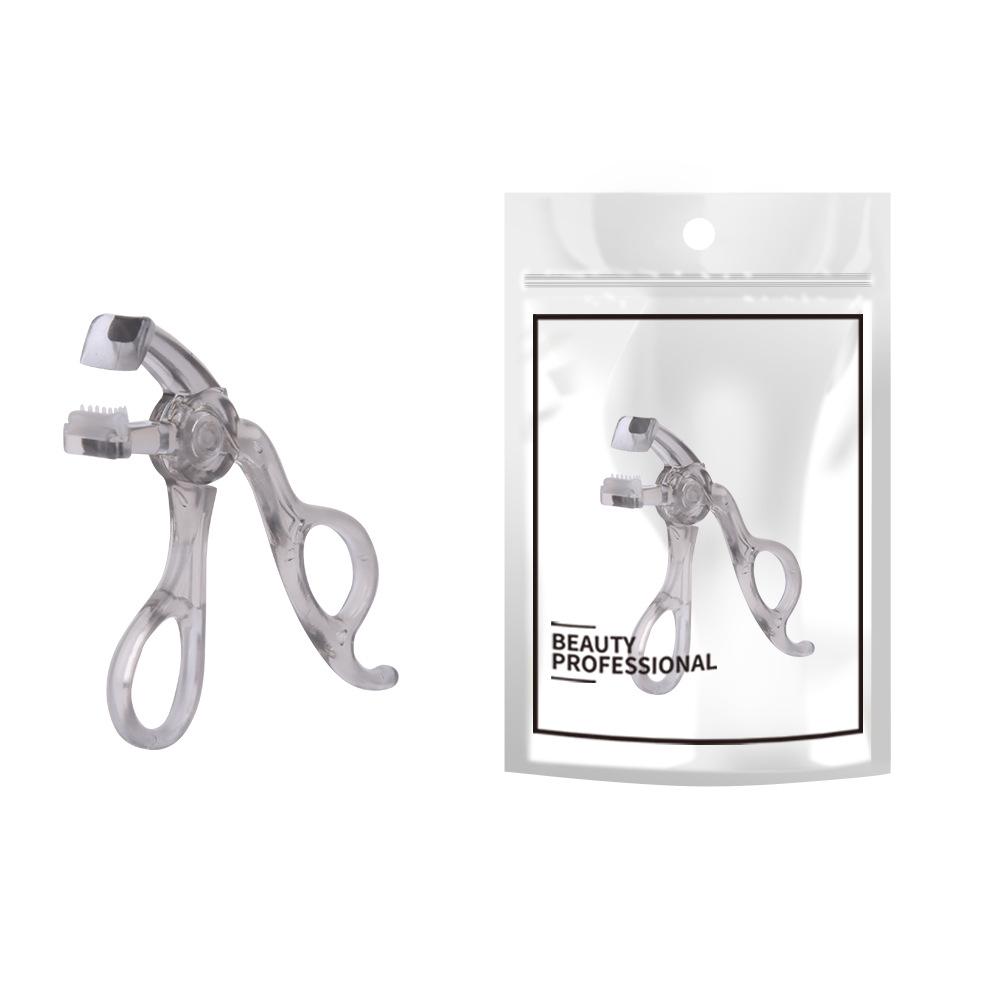 

Gray Frameless Partial Wide-Angle Eyelash Curler with Tooth Comb for Long-Lasting Curl
