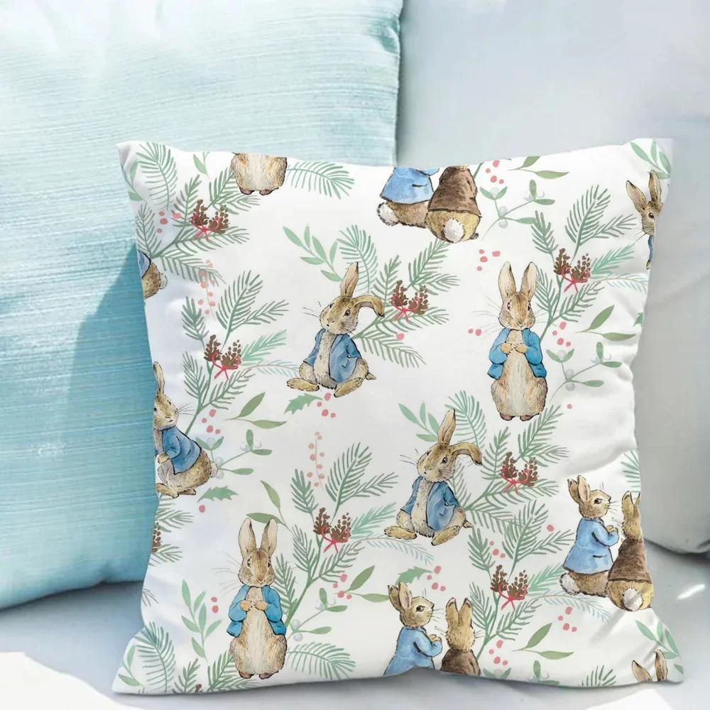 P-Peter Rabbit Față de pernă Husă de pernă Perne Huse de pernă Decorative Imprimare Duplex Fotolii Fațe de pernă x