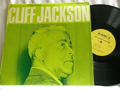 

LP Record CLIFF JACKSON - Hot Piano RD5 Ri-Disc Switzerlan Jazz Used
