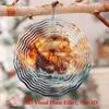 Burning Sailboat Wind Chime Metal Bubble Design Hanging Decor for Indoor Outdoor Garden Patio Gift for Men Women Autumn Fall Decorations