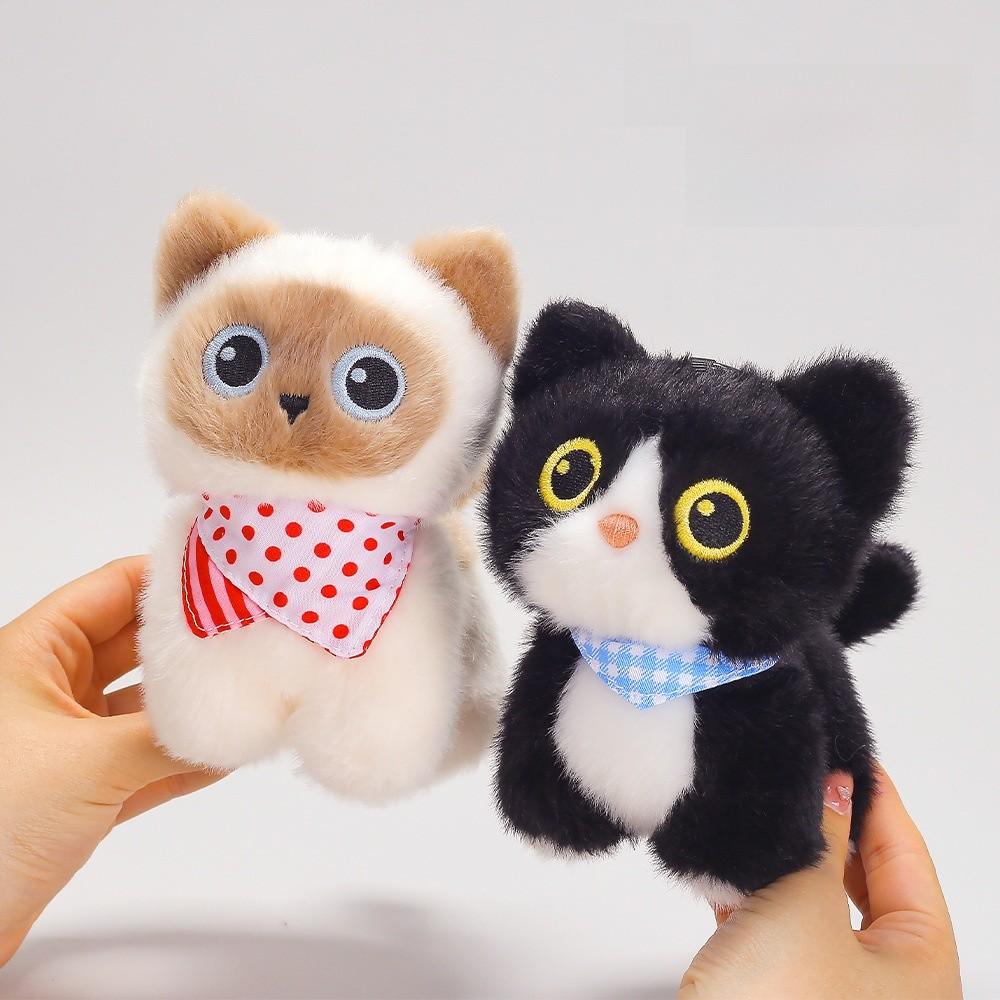 Bambola Gatto Peluche Multiai con Imbottitura in Fibra di Poliestere per Stanza dei Giochi dei Bambini e Regalo