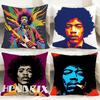 POPULAR Jimi Hendrixx Cushion Cover Comfortable Reversible Pillow Cover Ideal for Car Sofa Bedroom & Beyond